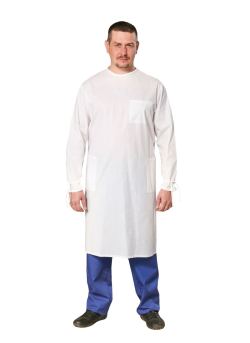 Халат хирурга белый